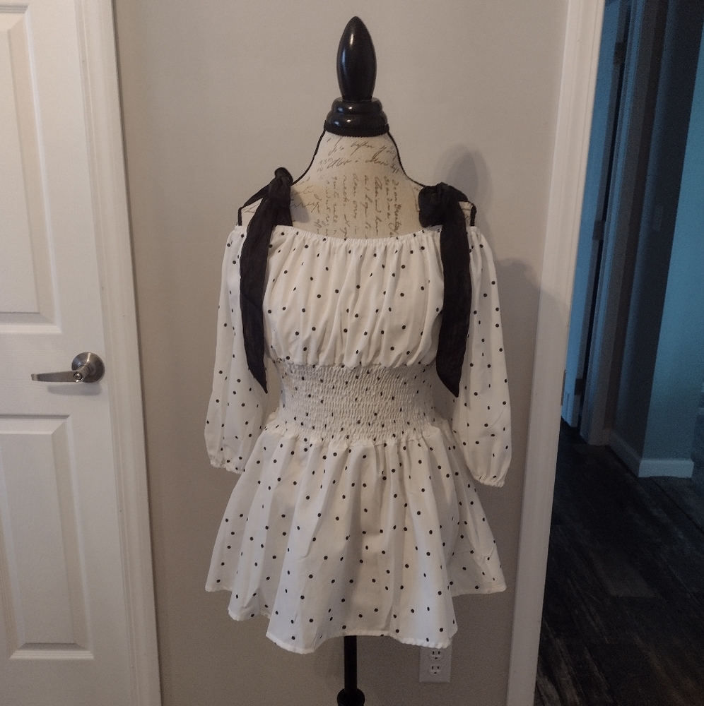 NWT Tie Shoulder Top